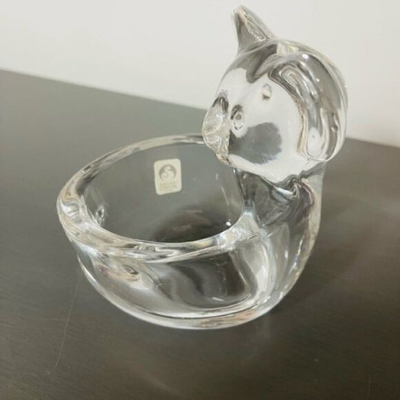 VTG Japan Sasaki Crystal Koala Bear Trinket Dish Candy Bowl Paperweight Figurine - Picture 3 of 8
